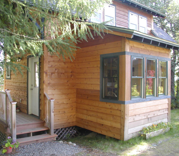 Birchcrest cabin entrance